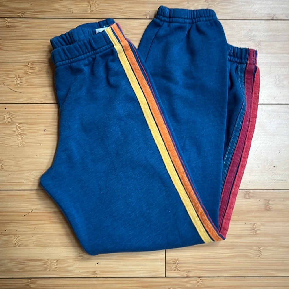 Aviator Nation 5 Stripe sweatpants youth size 12